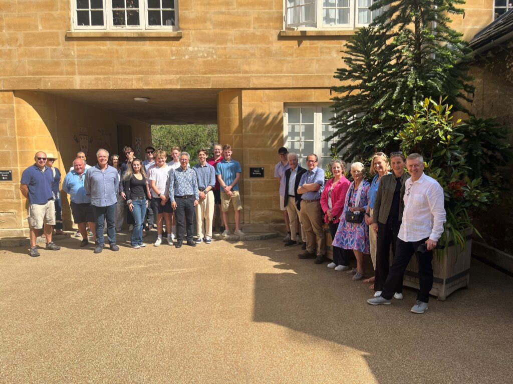 Besse Family and Warden outside Worcester College